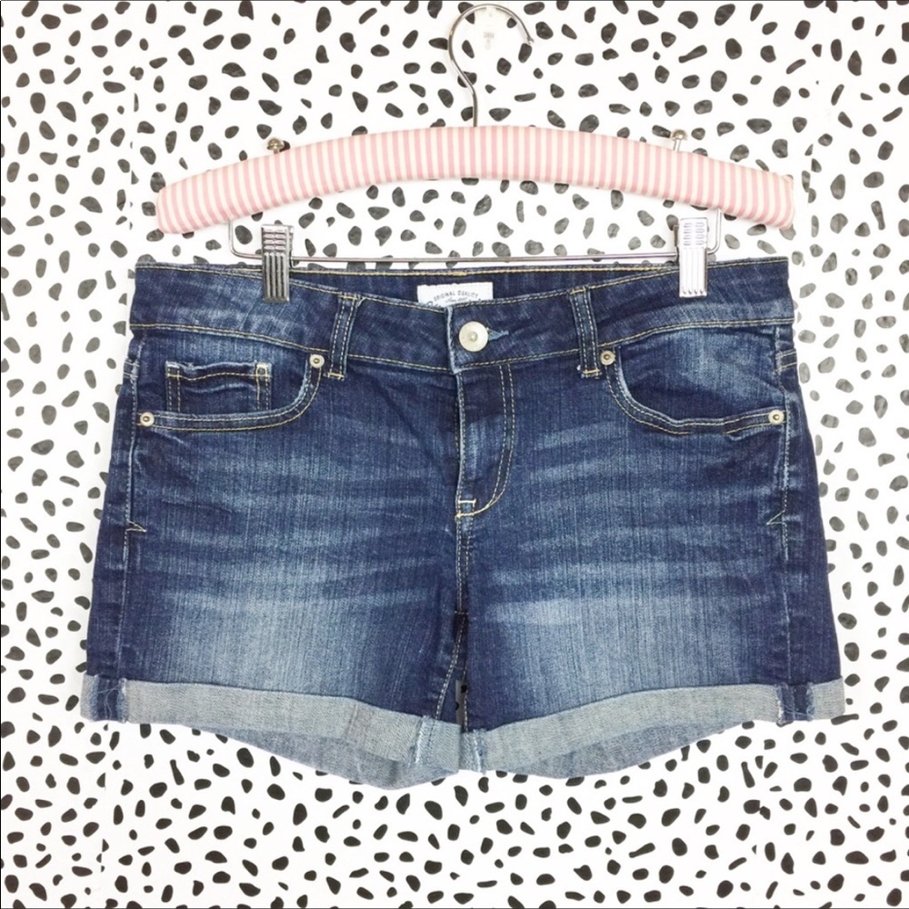 Aeropostale Cuffed Denim Shorts